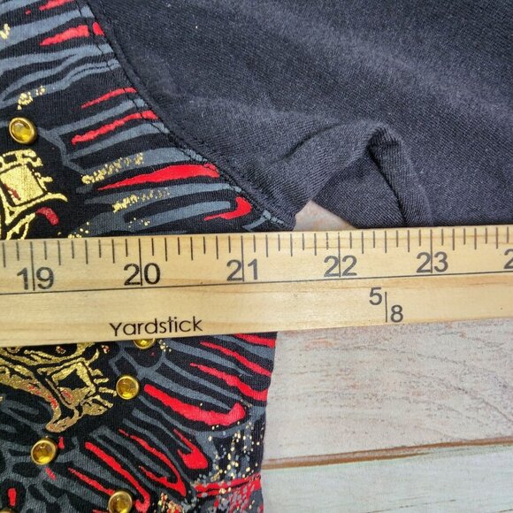 Pepe Jeans Mens Graphic Tee With Immortal Gladiator Design Black/Red Size L - Picture 9 of 9